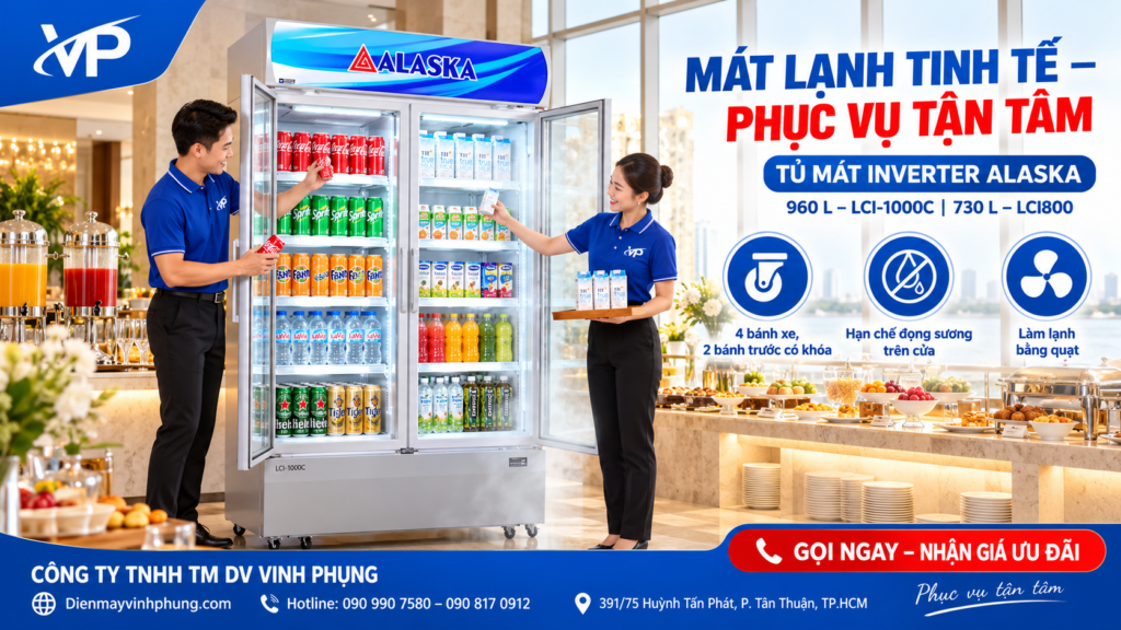 Tủ mát Alaska inverter 960 lít LCI-1000C 17 Tủ mát Alaska inverter 960 lít LCI-1000C