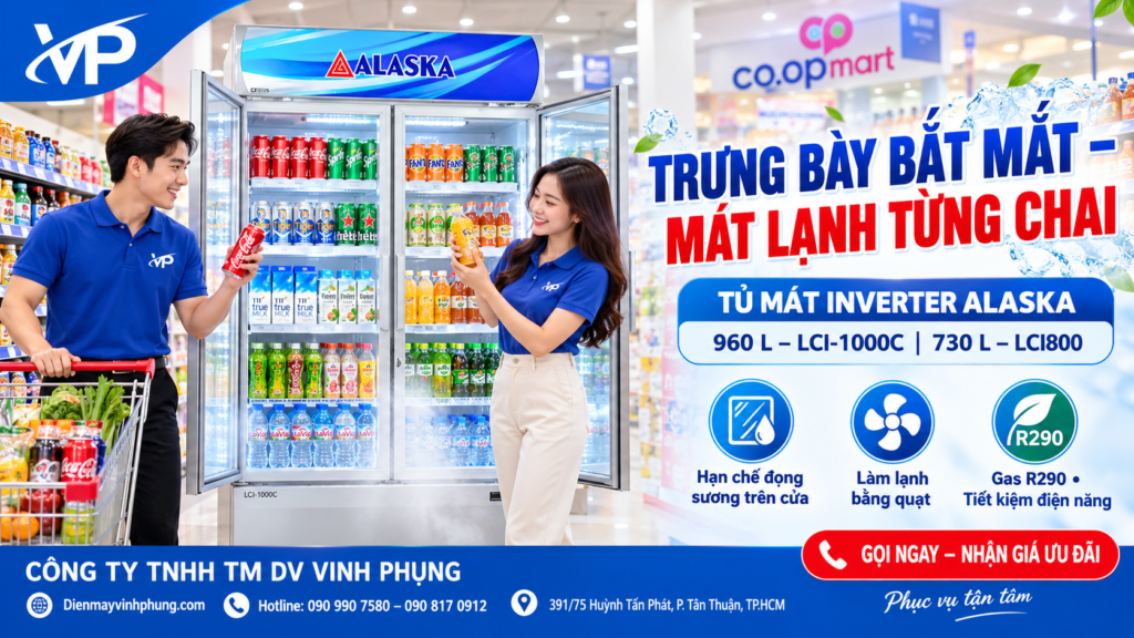 Tủ mát Alaska inverter 960 lít LCI-1000C 13 Tủ mát Alaska inverter 960 lít LCI-1000C