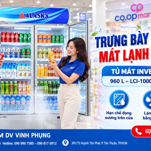 Tủ mát Alaska inverter 960 lít LCI-1000C 11 Tủ mát Alaska inverter 960 lít LCI-1000C
