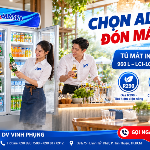 Tủ mát Alaska inverter 960 lít LCI-1000C