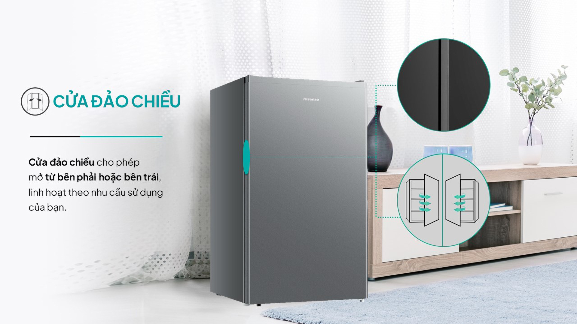 Tủ lạnh mini Hisense 82 lít RR106D4ESN