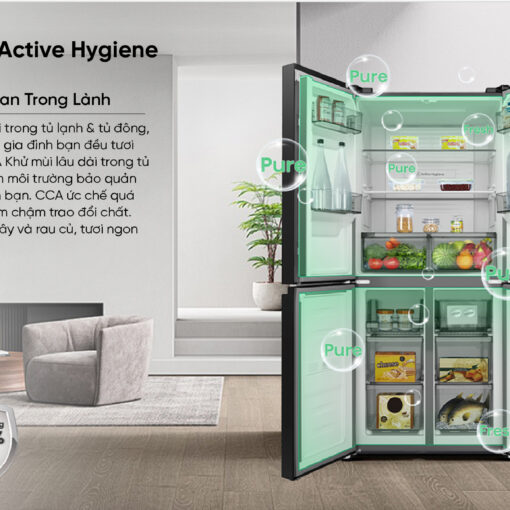 Tủ lạnh Multidoor 4 Cánh Inverter Hisense RQ559N4EBND