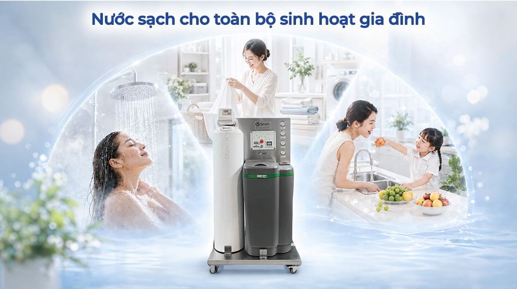 Hệ thống lọc nước đầu nguồn AOW-S500 PREMIUM Hệ thống lọc nước đầu nguồn AOW-S500 PREMIUM