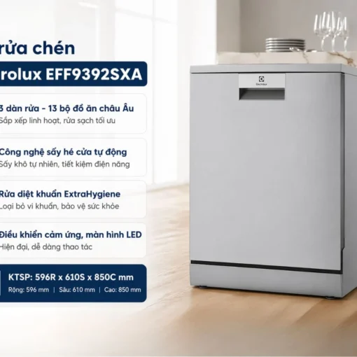 Máy rửa chén độc lập 13 bộ Electrolux EFF9392SXA