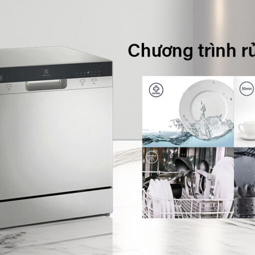 Máy rửa chén mini 8 Bộ Electrolux EFC3862MS