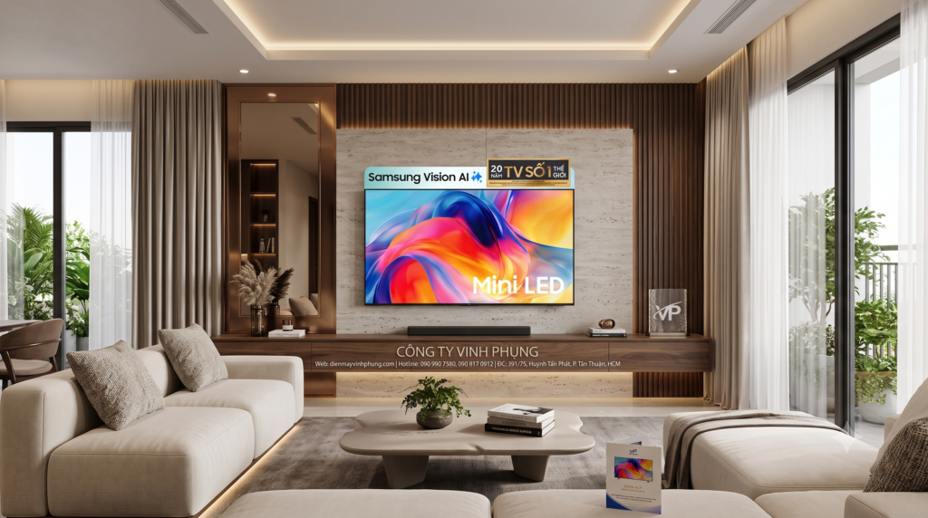 Smart Tivi Mini LED Samsung AI 4K 85 inch UA85M77HA