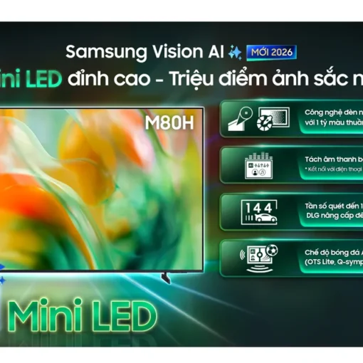Smart Tivi Mini LED Samsung AI 4K 85 inch UA85M80HA
