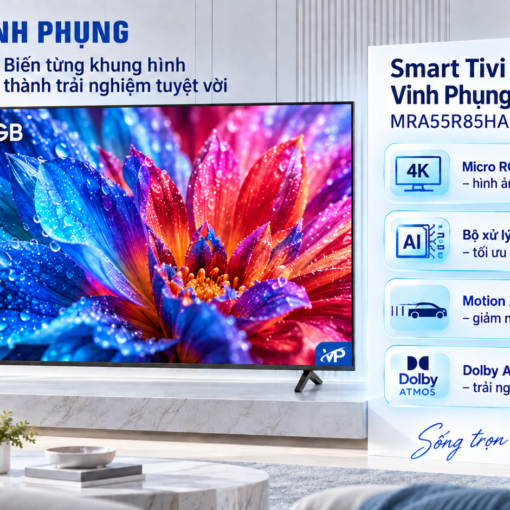 Smart tivi Micro RGB Samsung AI 4K 55 inch MRA55R85HA