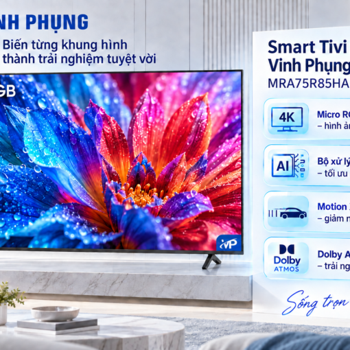 Smart tivi Micro RGB Samsung AI 4K 75 inch MRA75R85HA
