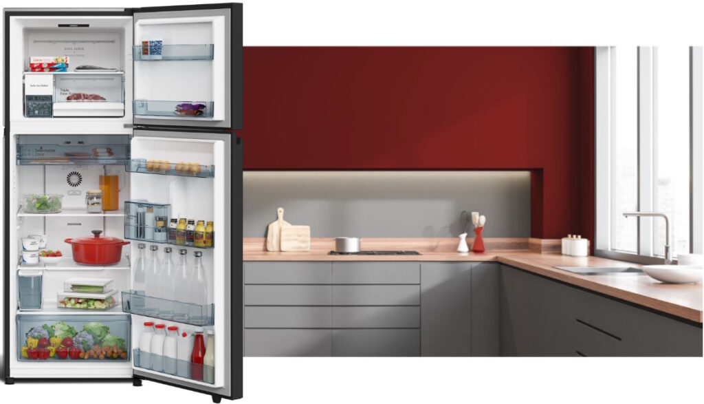 Tủ lạnh Hitachi Inverter 407 lít HRTN6443SAMGWVN