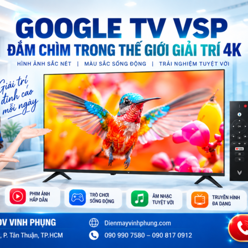 Smart Tivi Google VSP Qled FHD 43inch VUA43GSF02