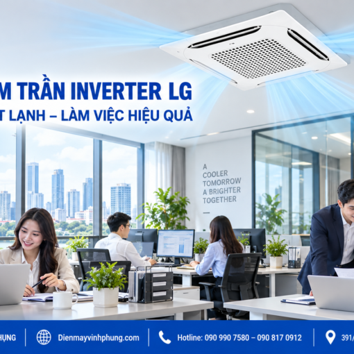 Máy Lạnh âm trần LG 1 hướng gió thổi inverter ZTNQ12GULA1.GV1
