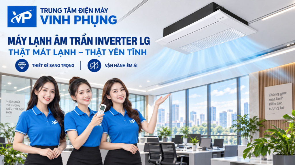 Máy Lạnh âm trần LG 1 hướng gió thổi inverter ZTNQ12GULA1.GV1