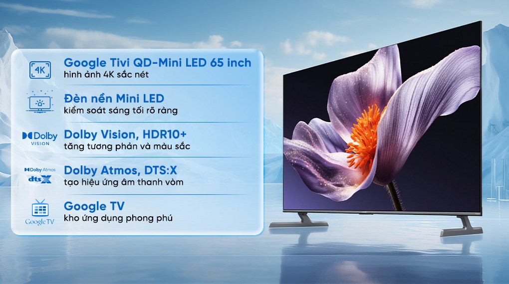 Google Tivi QD-MiniLED Xiaomi S Pro 4K 65 inch L65MB-SSEA 16 Google Tivi QD-MiniLED Xiaomi S Pro 4K 65 inch L65MB-SSEA