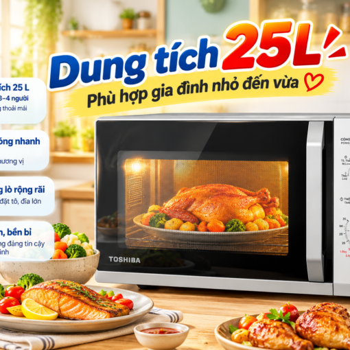 Lò vi sóng Toshiba MW3-MM25PE(SV) 25 lít