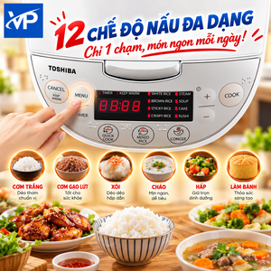 Nồi cơm điện tử Toshiba 1 lít RC-10DH2PV(W)