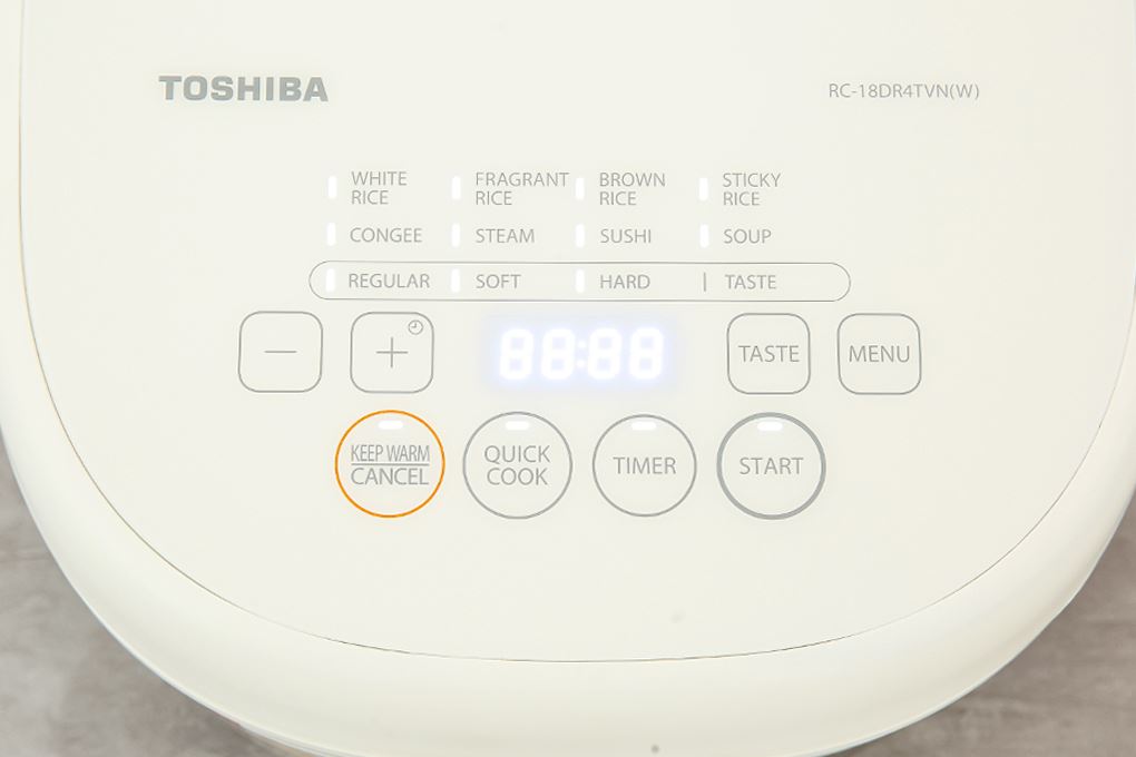 Nồi cơm điện tử Toshiba 1.8 lít RC-18DR4TVN(W) 8 Nồi cơm điện tử Toshiba 1.8 lít RC-18DR4TVN(W)