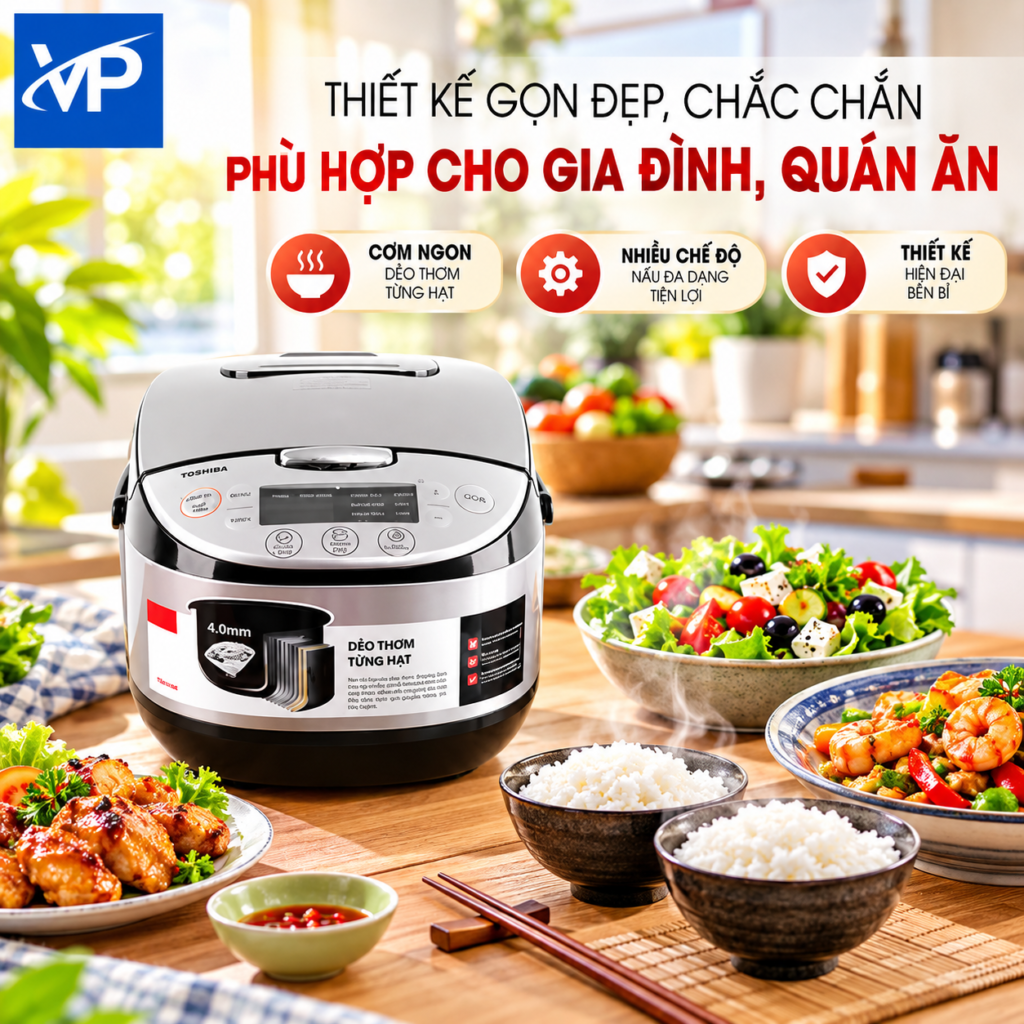 Nồi cơm điện tử Toshiba 1.8 lít RC-18DR2PV(K) 22 Nồi cơm điện tử Toshiba 1.8 lít RC-18DR2PV(K)