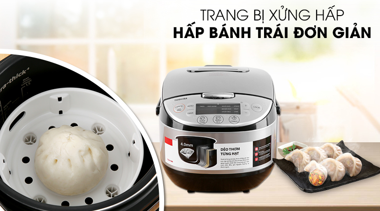 Nồi cơm điện tử Toshiba 1.8 lít RC-18DR2PV(K) 3 Nồi cơm điện tử Toshiba 1.8 lít RC-18DR2PV(K)