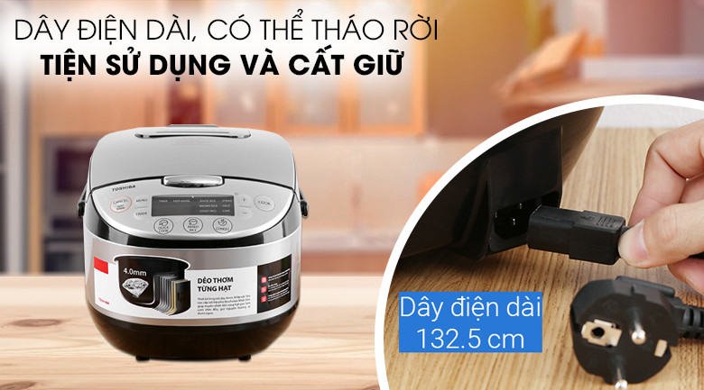 Nồi cơm điện tử Toshiba 1.8 lít RC-18DR2PV(K) 7 Nồi cơm điện tử Toshiba 1.8 lít RC-18DR2PV(K)