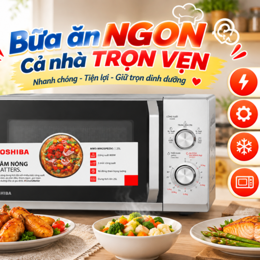 Lò vi sóng Toshiba MW3-MM25PE(SV) 25 lít