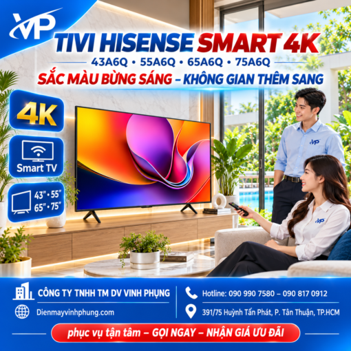 Tivi Hisense Smart 4K- 65 inch 65A6Q