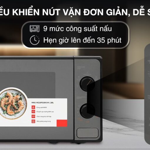 Lò vi sóng có nướng Toshiba MM2-MG20PE(BM)VN 20 lít 12 Lò vi sóng có nướng Toshiba MM2-MG20PE(BM)VN 20 lít