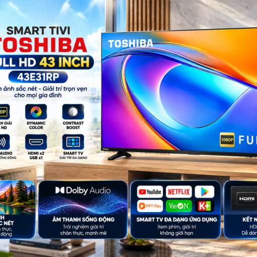 Smart Tivi Toshiba Full HD 43 Inch 43E31RP