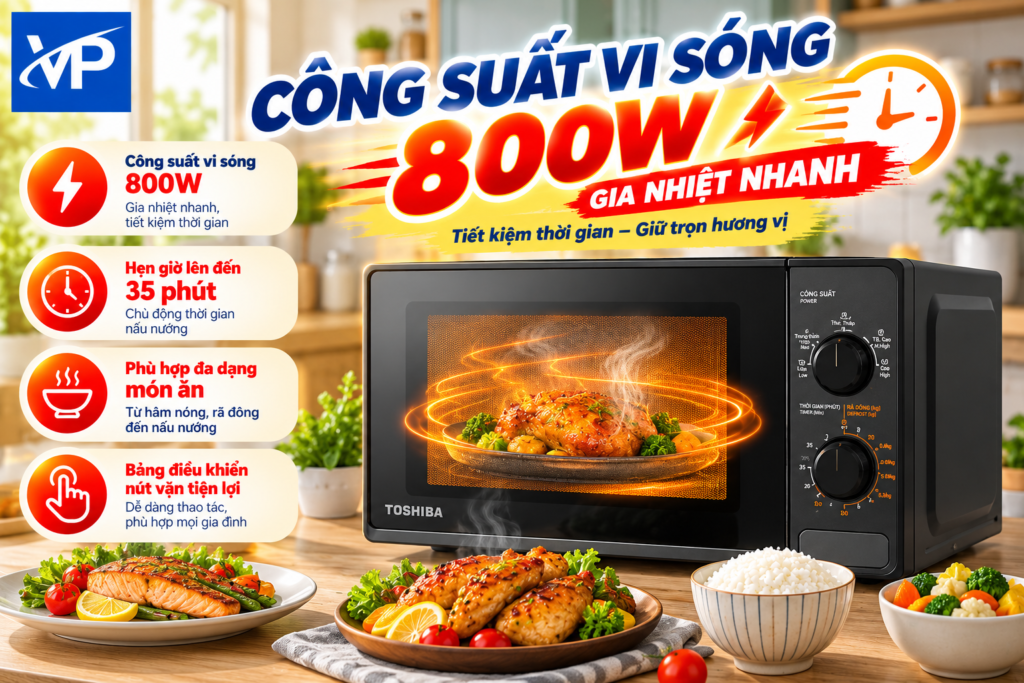 Lò vi sóng có nướng Toshiba MM2-MG20PE(BM)VN 20 lít 17 AL 1 2
