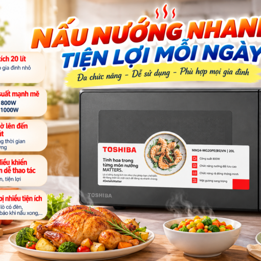 Lò vi sóng có nướng Toshiba MM2-MG20PE(BM)VN 20 lít