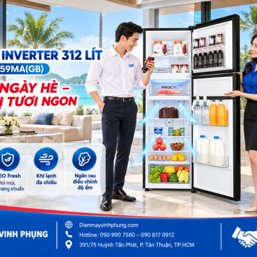 Tủ lạnh Aqua Inverter 312 lít AQR-T359MA(GB) 8 Tủ lạnh Aqua Inverter 312 lít AQR-T359MA(GB)