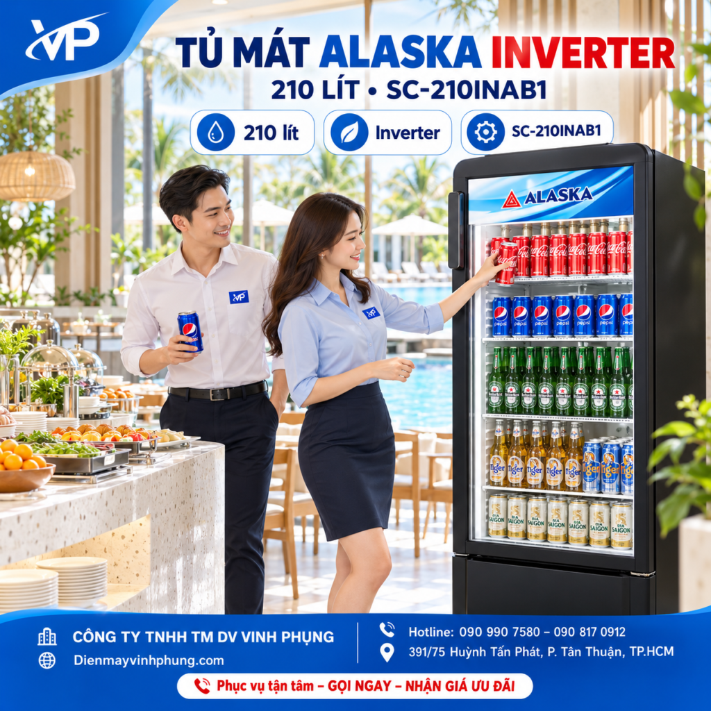 Tủ mát Alaska inverter 210 lít SC-210INAB1 12 Tủ mát Alaska inverter 210 lít SC-210INAB1