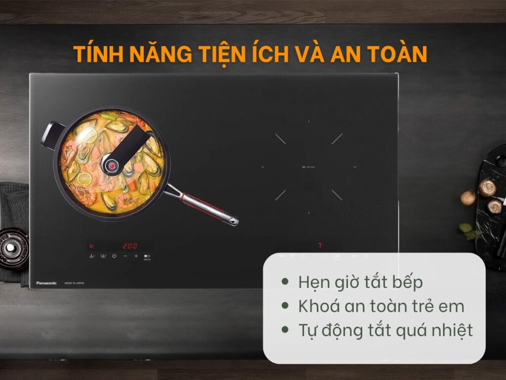 Bếp điện từ đôi âm inverter Panasonic KY-A1W70KRA