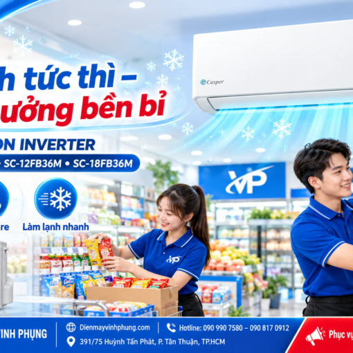 Máy Lạnh Casper 9000 BTU 1 chiều SC-09FB36M 10 Máy Lạnh Casper 9000 BTU 1 chiều SC-09FB36M