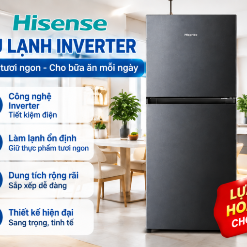 Tủ lạnh Hisense Inverter 205 lít RT201N3ES