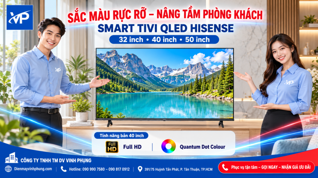 Smart Tivi QLED Hisense FHD 50 inch 50Q5S
