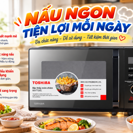 Lò vi sóng có nướng Toshiba 27 lít MW3-AC27PE(BM)VN