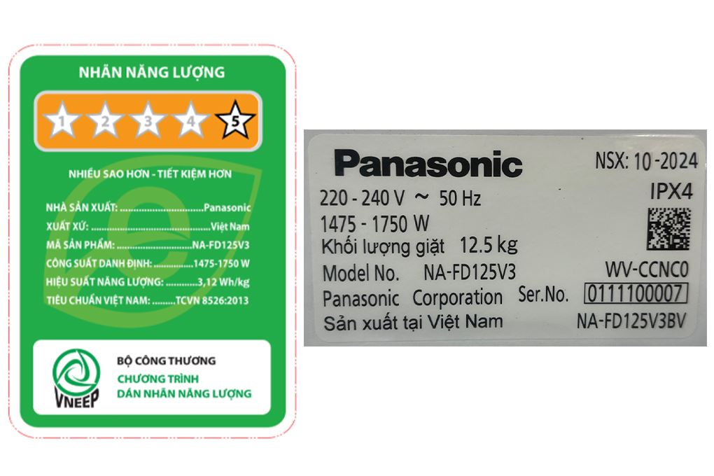 Máy giặt Panasonic Inverter 16.5 kg NA-FD165V3BV