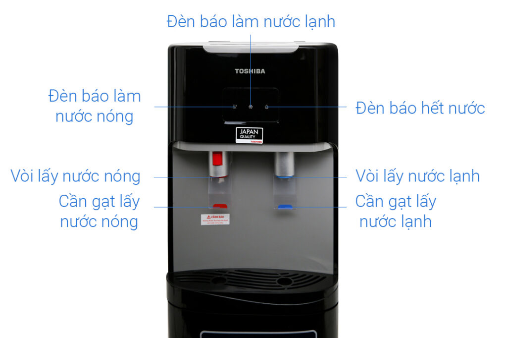 Máy nước nóng lạnh Toshiba RWF-W1669BV(K1) 650W