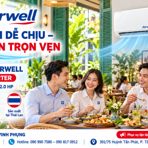 Máy Lạnh AirWell 2.5HP AW-24CM-1/AH-24CM-1 13 Máy Lạnh AirWell 1.0HP AW-09CM-1/AH-09CM-1