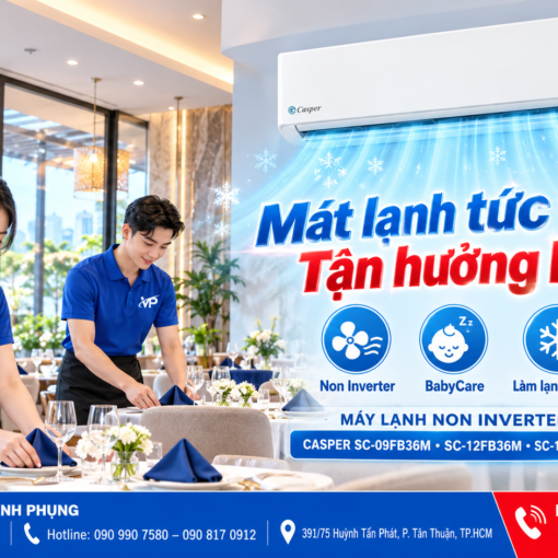 Máy Lạnh Casper 9000 BTU 1 chiều SC-09FB36M 9 Máy Lạnh Casper 9000 BTU 1 chiều SC-09FB36M