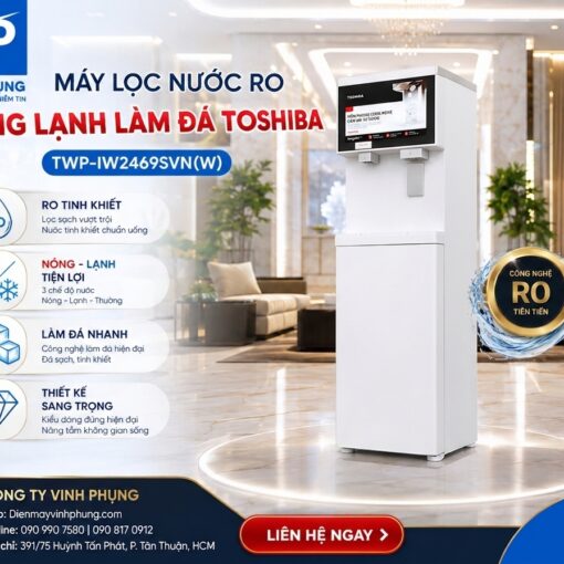 Máy Lọc Nước RO Nóng Lạnh Làm Đá Toshiba TWP-IW2469SVN(W) 11 Máy Lọc Nước RO Nóng Lạnh Làm Đá Toshiba TWP-IW2469SVN(W)
