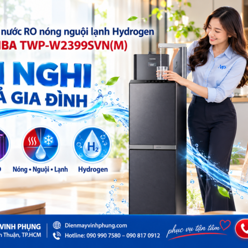 Máy lọc nước RO nóng nguội lạnh Hydrogen Toshiba TWP-W2399SVN(M)