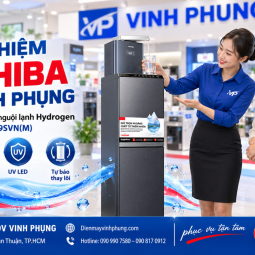Máy lọc nước RO nóng nguội lạnh Hydrogen Toshiba TWP-W2399SVN(M)