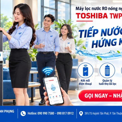 Máy lọc nước RO nóng nguội lạnh Hydrogen Toshiba TWP-W2399SVN(M)