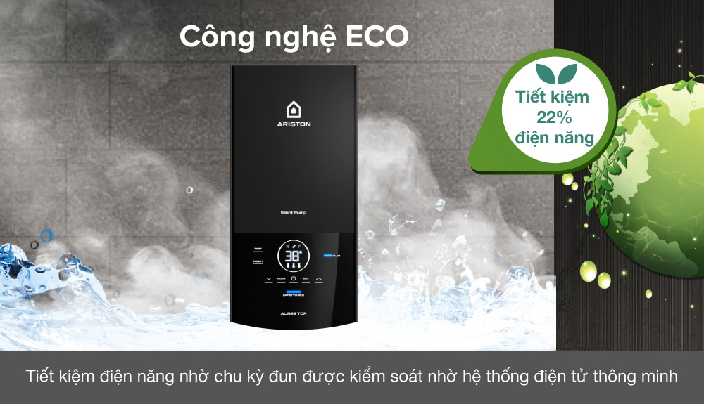 Máy nước nóng trực tiếp Ariston AURES TOP 4.5P CU