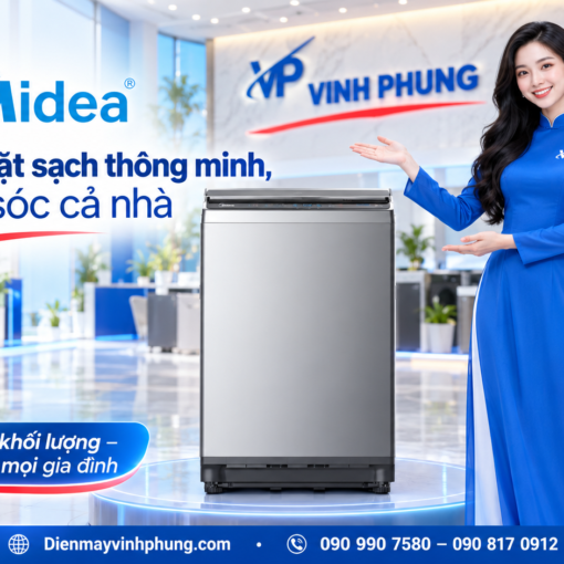 Máy giặt Midea cửa trên 8.5 kg MA100W85