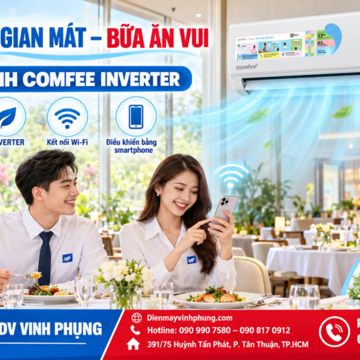 Máy lạnh Comfee Inverter AI 1.0HP CFS-10VGX