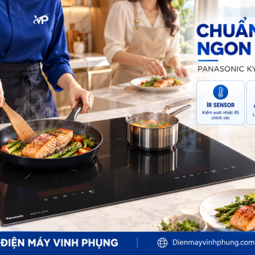 Bếp điện từ đôi âm inverter Panasonic KY-A1W70KRA