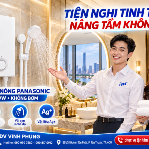 Máy Tắm nước nóng Không Bơm Panasonic DH-4VS1VW